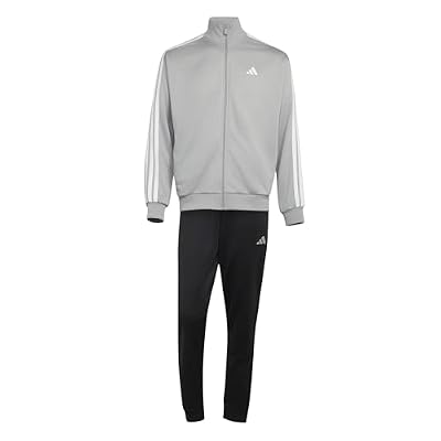 adidas Homme 3-Stripes French Terry Track_Suit, medium grey heather/white, S