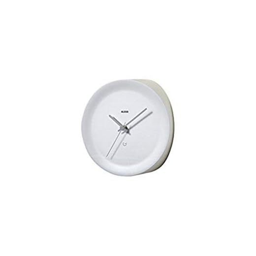 Alessi Aleesi GIA20 W Ora in Corner Mounted Clock, White
