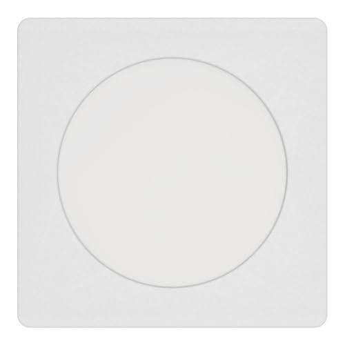 Eglo Recessed LED Ceiling spot Fueva 6, Square Spotlight, Ceiling lamp Made of Plastic in White, Warm White-Cold White, 11.7 x 11.7 cm