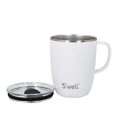 S'well Mug with Handle, Moonstone, 350ml. Vacuum Insulated Stainless Steel Travel Mug with Handle - Image 2