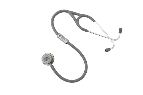 Image of THROB-SS|| VERSATILE ADULT AND PAEDIATRIC 2-SIDED CHEST PIECE|| ANODIZED ALUMINIUM HEADSET WITH COMFORTABLY ANGLED (Grey)