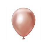 Kalisan Latex Mirror Balloons (Pack of 100) (One Size) (Rose Gold)
