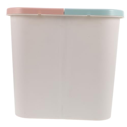 Caneca de basura blanca rectangular para cocina y baño miniatura 1