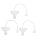 KOMBIUDA 3個 シリコンストロー 統合された加重ニップル 交換用加重ストローニップル 統合された重み付き トップこぼれ防止ニップル 加重 わら シリカゲル