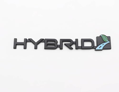 Image of 1x Metal Hybrid Car Side Trunk Door Rear Tailgate Emblem Badge Decals Sticker Suitable for Universal Truck SUV 4WD (Black)