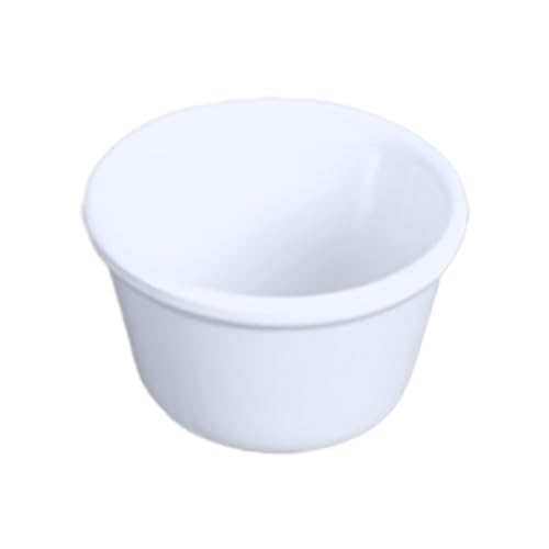 FSE ML535W1 Ramekin, 1-3/4 oz. Capacity, 2-1/2" Dia., Round, Smooth, Break-Resistant, Dishwasher Safe, BPA Free, Melamine, White, NSF, Pack of 12