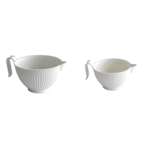 Nordic Ware Better Batter Bowl and Micro Mix and Melt, White, 3 C...