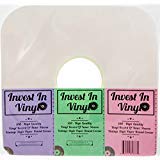 100 Lp Vinyl Record Inner Sleeves Heavy Stock Ivory White Paper Rounded Corners Protective 33 Rpm 12" Record Sleeves 80 Gsm Covers Provide Your Lp Collection With The Proper Protection Invest In Vinyl #TOP6