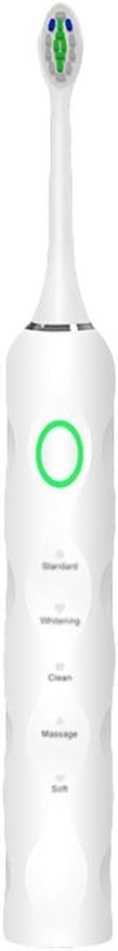 Electric Toothbrush Rechargeble Power Whitening Sonic Toothbrushes with 2 Mins Build in Timer for Adults Teens