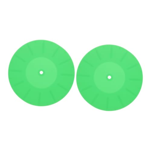 Levemolo 2pcs Anti-static Turntable Slip Mats Record Protective Pad for Vinyl Record Player Silicone Vinyl Record Mats