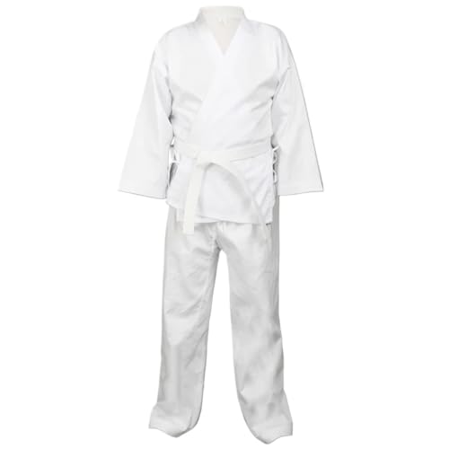 GOXQIT Traje De Judo Trajes de Judo, uniforme Karate for adultos, traje Taekwondo, Kick Boxing, ropa entrenamiento artes marciales, 55% algodón(170cm XL)