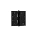 Baldwin 1046190INRP Non Removable Pin Square Ball Bearing Mortise Hinge, Black