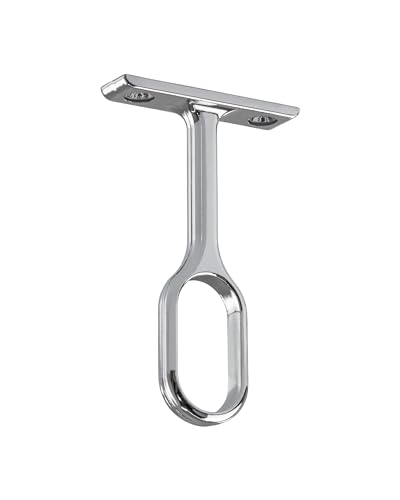 Gedotec Schrankrohrlager Mittelträger-Halterung für Kleiderstange OVAL -...