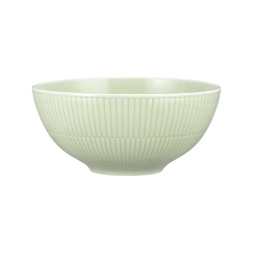 Seltmann Weiden Amina Seladon Schüssel, 21 cm, Runde Servier- und Salatschüssel mit dezentem Relief-Muster, Spülmaschinen- und Mikrowellenfest, Porzellan, Grün