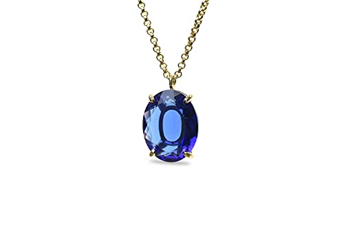Collier Saphir Or 14k Anémone : Votre Allié Élégant du Quotidien au Bureau