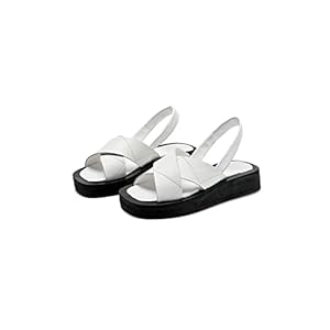 IJNHYTG sandaal Women Beach Sandals Large Size Flat Women Summer Footwear White Fashion Open Toe Ladies Sandals
