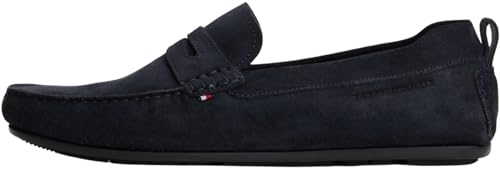 Tommy Hilfiger Herren Driver Schuhe Core aus Veloursleder, Blau (Desert Sky), 41 – Ansicht 1