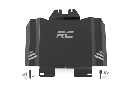 Rough Country Catalytic Converter Shield for Toyota Tacoma 4WD (2016-2023) - Anti Theft Skid Plate, 14-Gauge Steel, Bolt-On Protection & Powder-Coated Finish