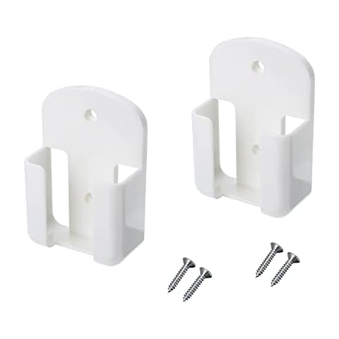 MGGi 2 Pack Remote Control Holder Rack Wall Mounted Air Condition TV Remote Storage Box Organizer, Wall-Mounted Organizer Self Adhesive Media Storage Box Case for Air Conditioner Controller - White Cover