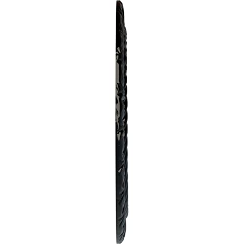 Image of Ekena Millwork CM10CLBPS 10 5 /8 inchOD X 5 3 /4 inchID X 1 /2 inchP Claremont Ceiling Medallion Fits Canopies Up to 7 inch, Black Pearl