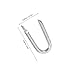 DOITOOL 200pcs U-Shaped Wire Fence Staples Heavy Duty Thick Fence Hardware Nails for Fixing Wire Fencing Garden and Industrial Use