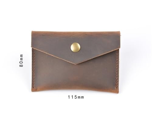 Wallet Business Card Holder Snap Button Coin Purse Simple Business Card Holder(Blue)2