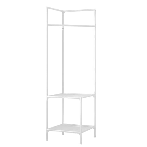 Porte-manteau d'angle – Acier au carbone + tissus non tissés épais 45 x 45 x 180 cm | Porte-vêtements à poser au sol | Porte-vêtements d'angle pour...