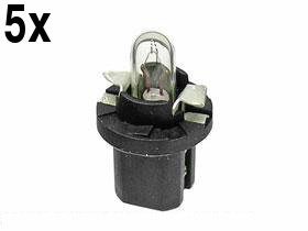 for BMW (77-93) Dash instruments Bulb w/Base 1.2w (x5 bulbs) gauge panel lamps