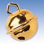 100 x Knorr prandell Metallglöckchen 11mm Durchmesser goldfarben