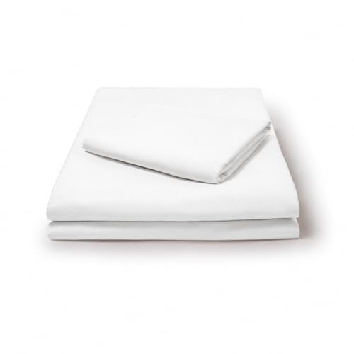 Miniatura 7 de Tramas Juego De Sábanas Para Cama De Matrimonio, 160 X 200 Cm, 100 Algodón, Ropa De Cama, Sábanas Y 2 Fundas De Almohada, Certificado Standard 100 By Oeko-Tex - Blanco