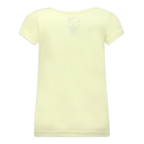 Hello Kitty Girls 3 Pack Short Sleeve T-Shirt - Yellow/Pink/Purple #TOP4