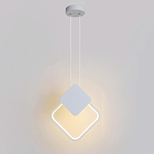 Luminaire suspendu chrome et verre blanc pour éclairer un grand restaurant