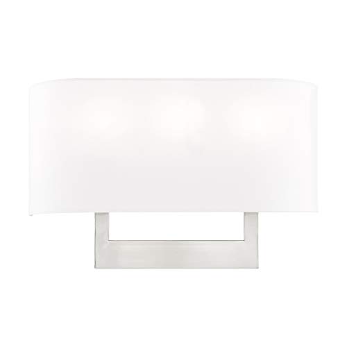 Livex Lighting 42402-91 ADA Wall Sconce, Brushed Nickel