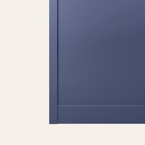 Image of Interio by Godrej Luminex NX 2-Door Steel Almirah with Mirror (Textured Phiroja Blue), 1-Year Warranty, 1 Locker, 5 Shelves