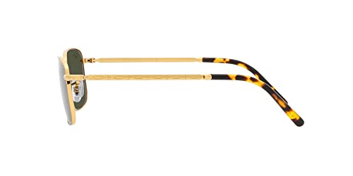 Ray-Ban Unisex RB3717 Rectangular Sunglasses, Legend Gold/Green, 57 mm - image 4