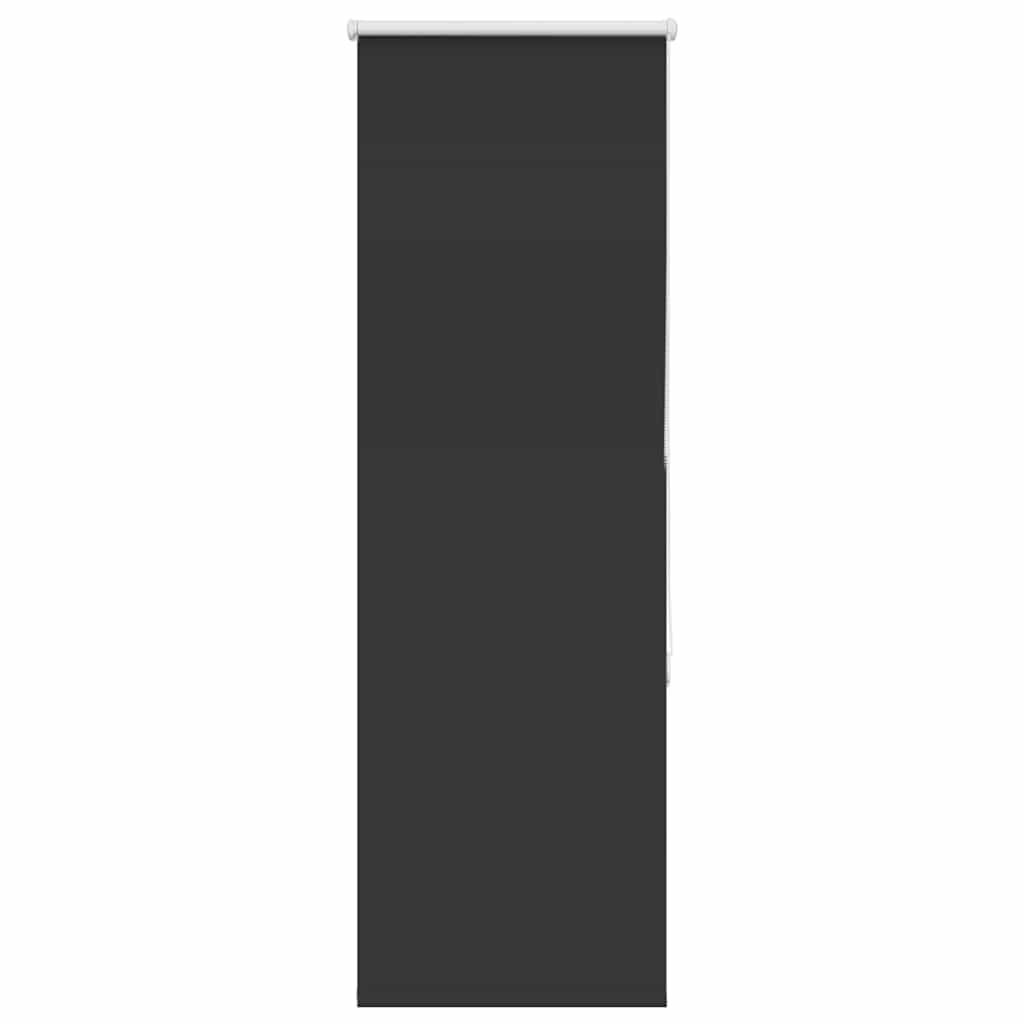 Verdunkelungsrollo Schwarz 60x130 cm Stoffbreite 55,7 cm, Sichtschutz Rollo ohne Bohren, Klemmrollo für Fenster, Innenjalousie, Verdunklungsrollo Klemmfix, Plissee ohne Bohren