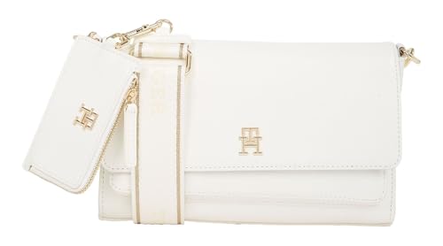 Tommy Jeans Bolso bandolera Mujer Joy Crossover con correa ancha, Blanco (Ecru), Talla Única
