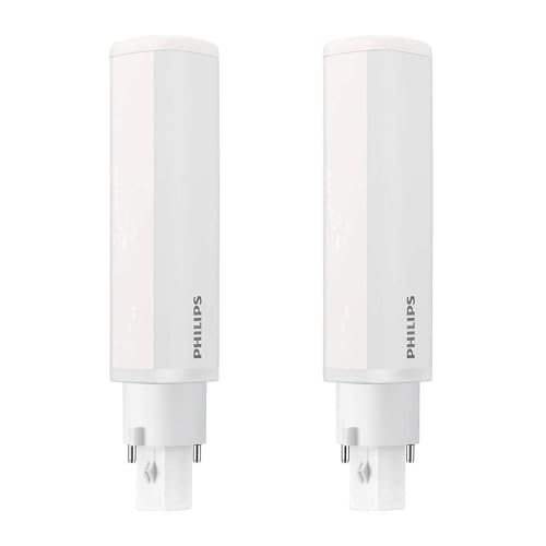DSTOCK60 - 2 ampoules LED PL-C 2P G24d - CorePro - 8,5W - 4000K - 1000 lumen - 30 000 heures de vie - Compatible Philips