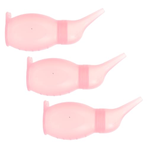 LOLIPPYY Aspirador Manual para Ñiño 3 Piezas de Silicona Suave 25 Ml Rosa Herramienta de Succión Portátil para Limpieza de Mucosidad Adecuado para Uso en Casa y Viajes