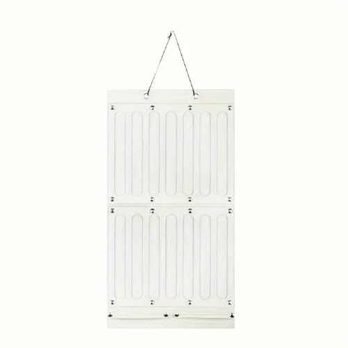 MommysDotCom Hair Band Clip Bows Storage for Baby Girl Soft Felt Hanging Accessory Organizer Foldable Lightweight Large Capacity Display Rack Kids Room & Nursery Décor 1 Pc White Color (White)