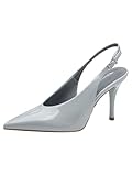 Tamaris Damen Sling Pump mit Stilettoabsatz, blau, 41 EU