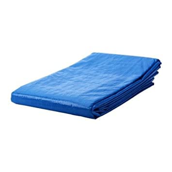 Image of CosaCentrum100% Waterproof UV Resistant Multi Layer Durable Virgin HDPE Tarpaulin 120 GSM Blue Size (9 * 12) Approx.Tirpal Heavy Duty Plastic Cover Tharpai, Thadika, Tarp - Blue
