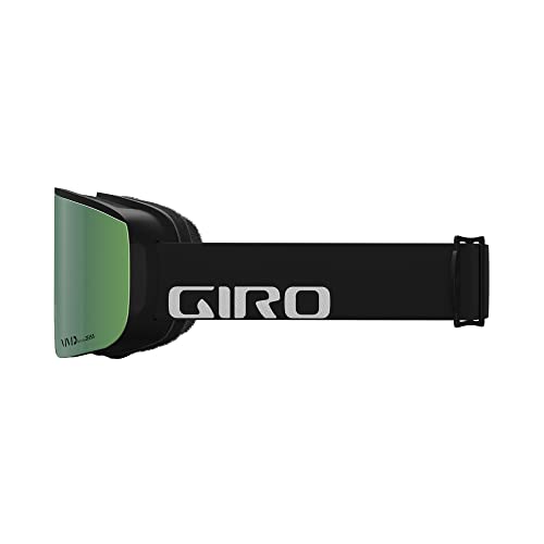 Giro Axis Ski Goggles - Snowboard Goggles For Men - Black Wordmark Strap With Vivid Emerald/Vivid Infrared Lenses #TOP1