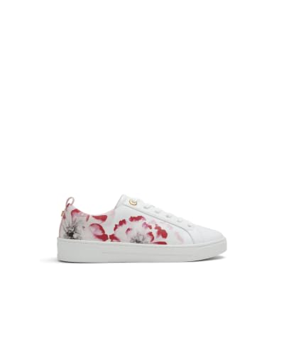Image of Ted Baker Women's Alison Floral Leather Court Sneaker