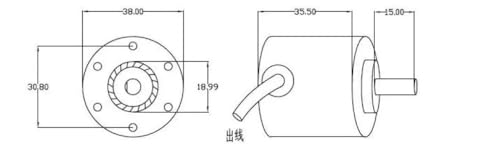 Encodeur absolu 10 Bits M6A2-38F10B-5C-2.5m pour machine à redresser 5V - 5