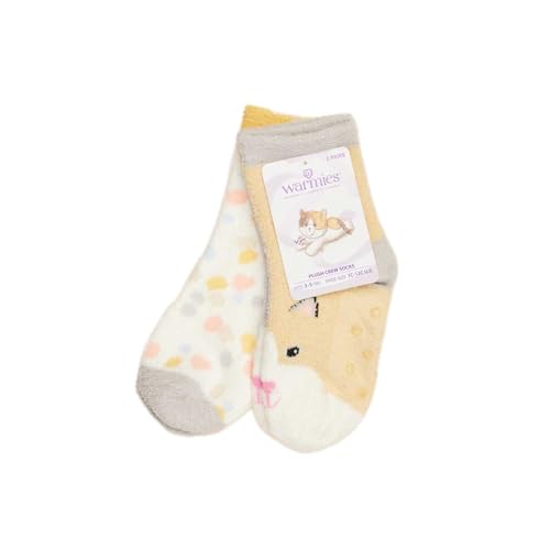 Warmies Calico Cat Crew calcetines grandes para noches de invierno en casa