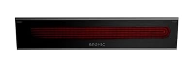 Bromic Platinum Smart Heat 2300W Electric Patio Heater - Radiant Infrared, 220V-240V, Black Finish - BH0320003