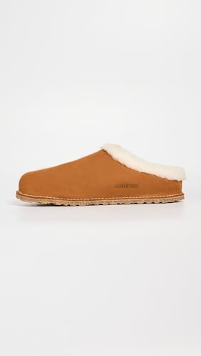Image of Birkenstock Men's Zermatt Shearling Slippers, Mink, Tan, 13 Medium US