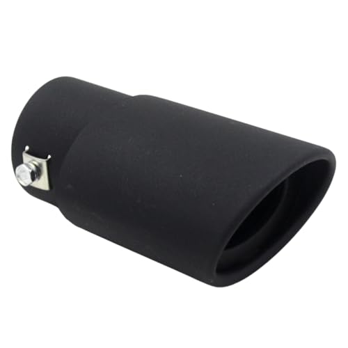 ideastore マフラーカッター マフラー 下向き シングル ストレート スラッシュ 汎用 (マットブラック)