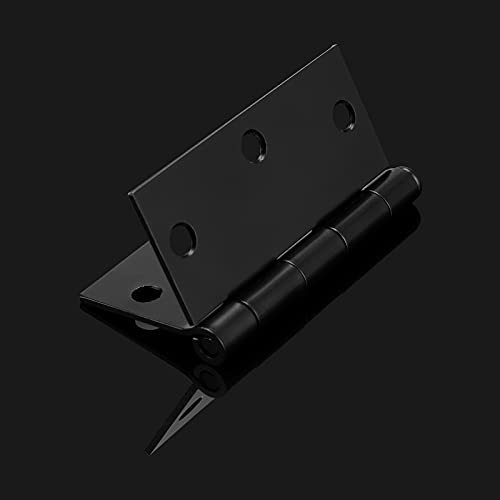 (Pack Of 3) Gobekor 3.5 X 3.5 Inch Matte Black Door Hinges With Square Corners Black Hinges For Doors #TOP1